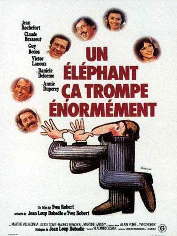 Affiche Un éléphant ça trompe énormément d'Yves Robert