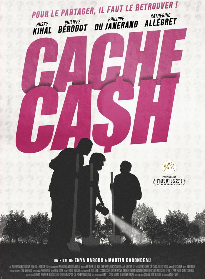 Affiche de Cache-cash, court métrage en compétition du FAH2019